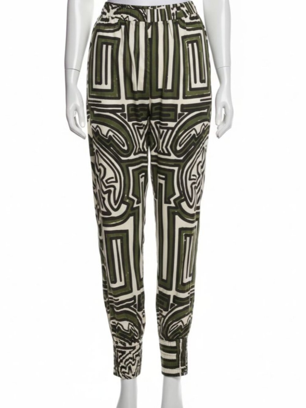 Johanna Ortiz Women's Green Sagacious Cotton Jogger Pants Size 4